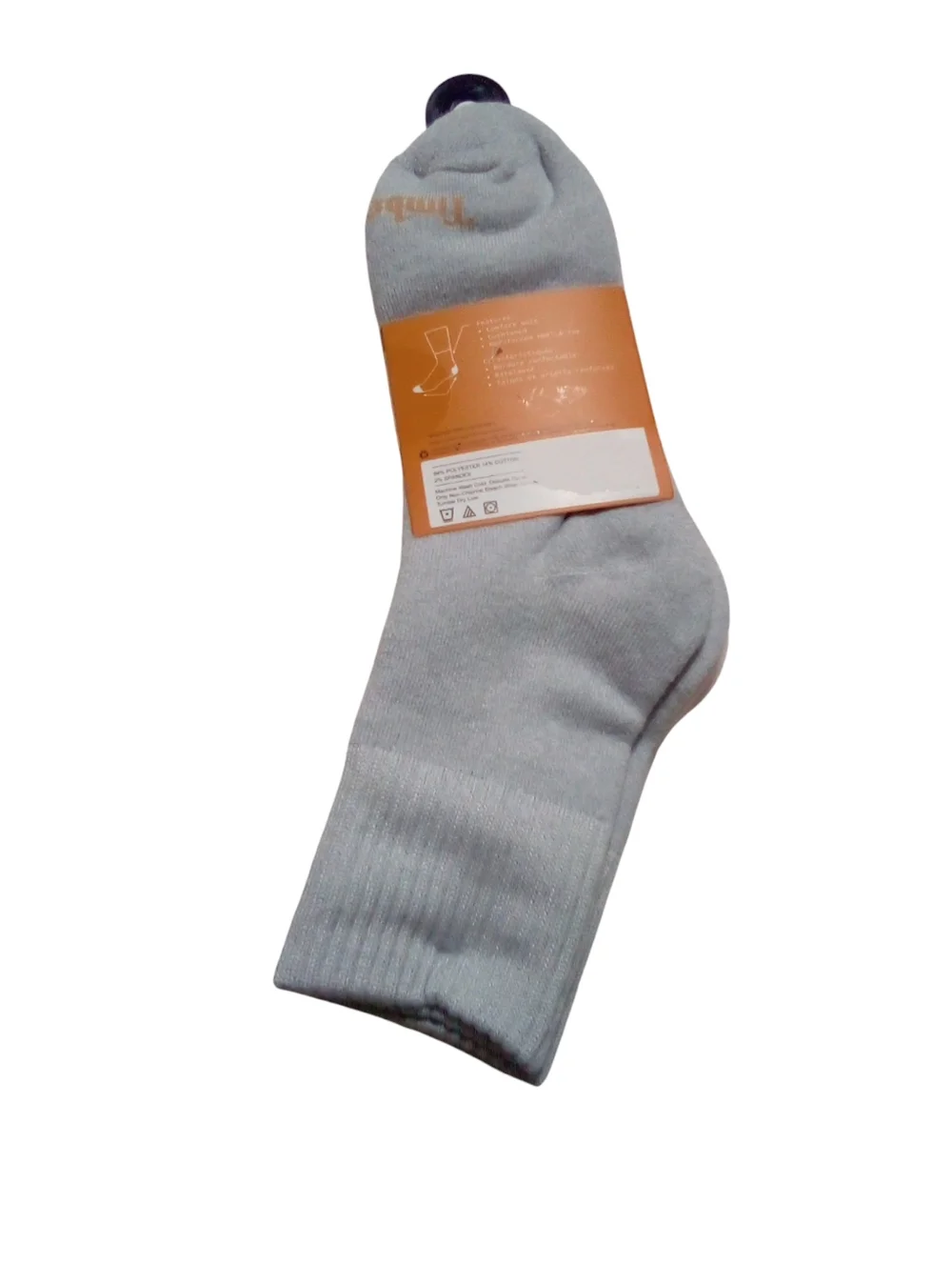 Timberland Women's Cushioned Mid Crew Socks Ribbed At Top 3 Pair Pack Sz 6.5-9.5